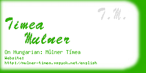 timea mulner business card